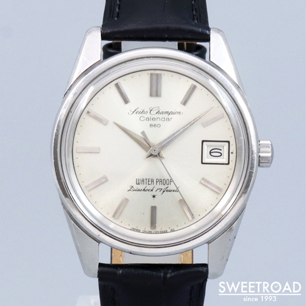 Seiko 86898 Vintage Used Champion Calendar 860 SS Manual Winding Mens Watch  - Japan Pre-owned Vintage