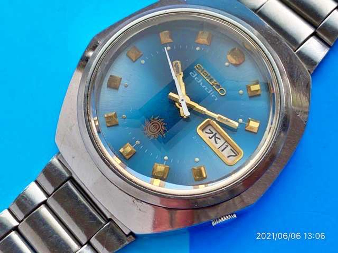 Seiko Advan 7019-7240 Vintage Day Date Automatic Mens Watch Authentic  Working - Japan Pre-owned Vintage