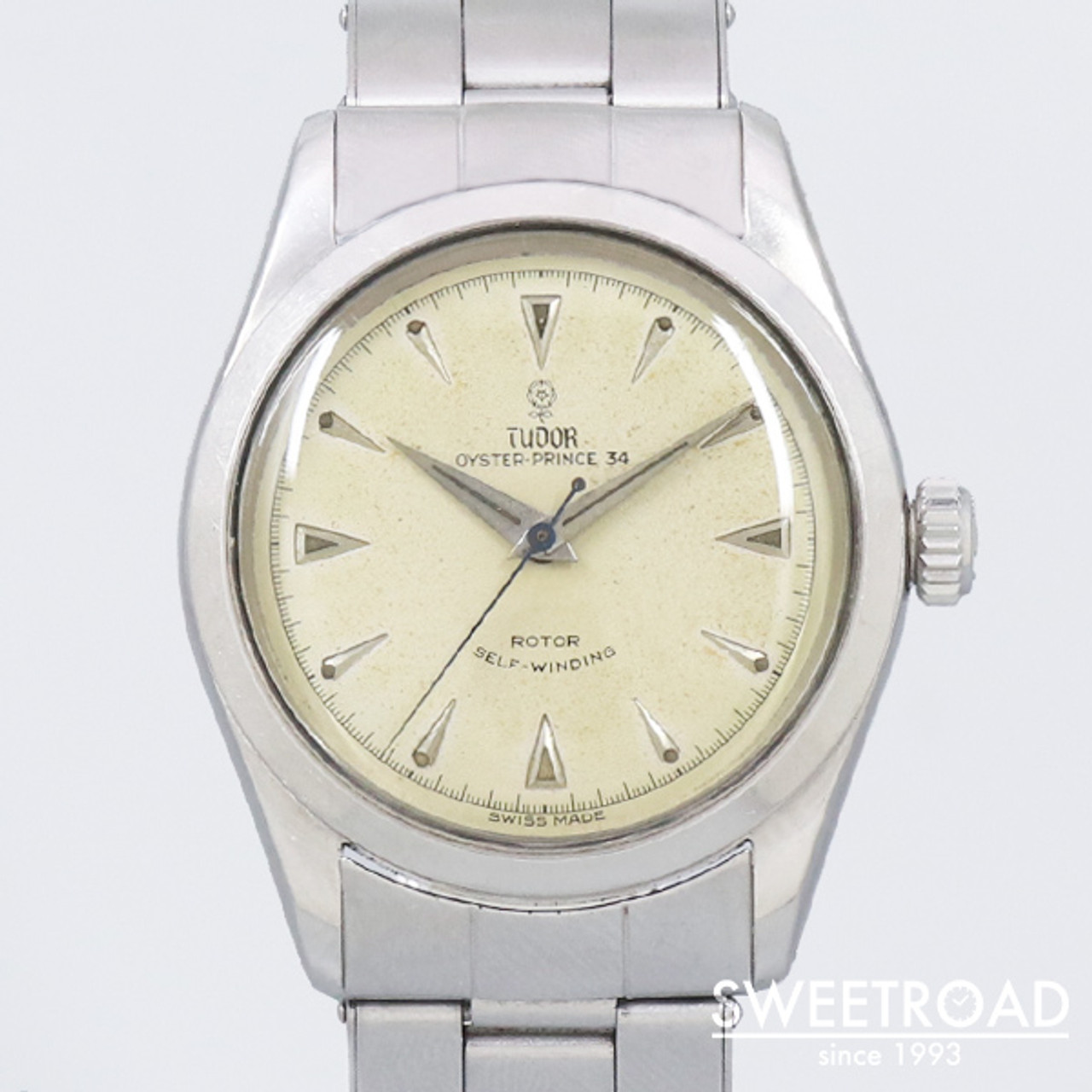 Tudor Oyster Prince 34 Ref.7909 Cal.390 Vintage ST.Steel Automatic