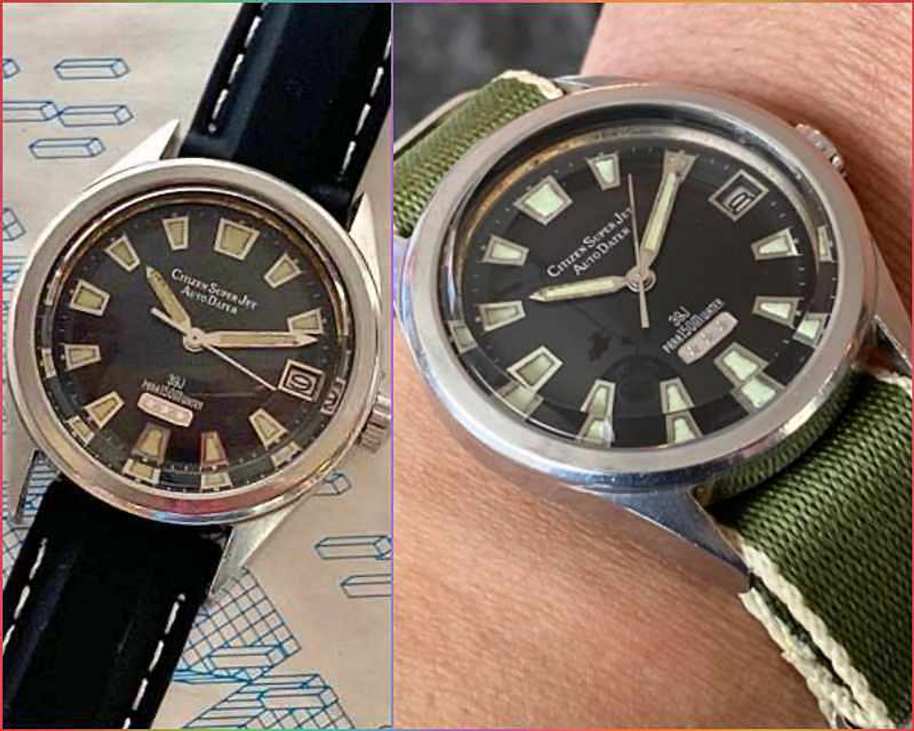 お買い得動作品 CITIZEN シチズン スーパージェット オートデータ 39石 パラショック メンズ 自動巻き 腕時計 (F81010) その他