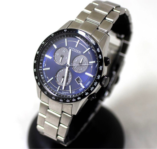 Citizen Eco-Drive E820-S122635 Stainless Steel Date Blue Solar