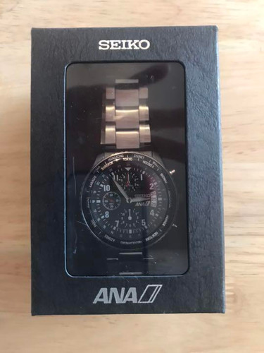 Seiko SZER047 ANA Chronograph Discontinued Box Date Quartz Mens