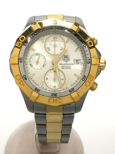 Tag Heuer Aquaracer Silver Gold Men's Watch - CAF2120