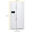 Whirlpool® Réfrigérateur côte à côte - 36 po - 25 pi cu WRS335SDHW