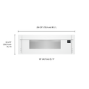 Four à micro-ondes à hotte intégrée à profil bas - 900 watts - 1.1 pi cu Whirlpool® YWML55011HW