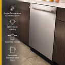 Whirlpool® Réfrigérateur sous le comptoir avec poignée style porte-serviette - 24 po - 5.1 pi cu WUR35X24HZ