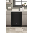 Whirlpool® Lave-vaisselle affleurant aux armoires en noir avec 3ᵉ panier - 44 dBA WDT550SAPB