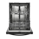 Whirlpool® Lave-vaisselle affleurant aux armoires en noir avec 3ᵉ panier - 44 dBA WDT550SAPB
