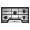 Whirlpool® Table de cuisson au gaz avec cinquième brûleur, 36 po WCGK7036PS
