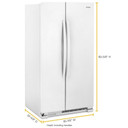 Whirlpool® Réfrigérateur côte à côte - 36 po - 25 pi cu WRS315SNHW