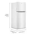 Whirlpool® Réfrigérateur à congélateur supérieur - 24 po - 11.6 pi cu WRT112CZJW