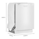 Whirlpool® Lave-vaisselle silencieux de 57 dBA  avec cycle d’amplification WDF341PAPW