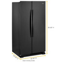Whirlpool® Réfrigérateur côte à côte - 36 po - 25 pi cu WRS315SNHB