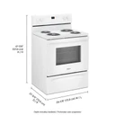 Whirlpool® Cuisinière électrique avec fonction Garder au chaud - 4.8 pi cu YWFC150M0JW