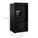 Maytag® Réfrigérateur à portes françaises avec fonction PowerCold® - 36 po - 25 pi cu MFI2570FEB