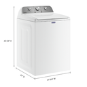 Laveuse à chargement vertical avec remplissage profond - 5.2 pi cu cei Maytag® MVW4505MW