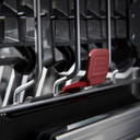 Kitchenaid® Lave-vaisselle à deux paniers prêt pour le panneau de recouvrement affleurant avec système de séchage à porte entrouverte - 44 dBA KDTF324PPA