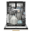 Kitchenaid® Lave-vaisselle à deux paniers prêt pour le panneau de recouvrement affleurant avec système de séchage à porte entrouverte - 44 dBA KDTF324PPA