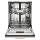 Kitchenaid® Lave-vaisselle à deux paniers prêt pour le panneau de recouvrement affleurant avec système de séchage à porte entrouverte - 44 dBA KDTF324PPA