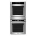 Kitchenaid® Four mural double à convection véritable de 24 po KODC504PPS