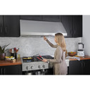 Kitchenaid® Table de cuisson commerciale au gaz avec 6 brûleurs et plaque chauffante - 48 po KCGC558JSS