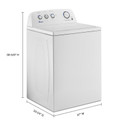 Amana® Laveuse à chargement vertical avec agitateur haute efficacité à double action, 4.4 pi3 NTW4519JW