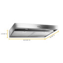 Whirlpool® Hotte de cuisinière avec filtres à graisse lavables au lave-vaisselle - 30 po WVU37UC0FS