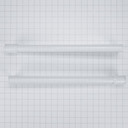 Trousse de poignées pour réfrigérateur à congélateur supérieur blanc W10721892 Trousse de poignées pour réfrigérateur à congélateur supérieur blanc W10721892