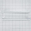 Trousse de poignées pour réfrigérateur à congélateur supérieur blanc W10721892