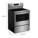 Maytag® Cuisinière électrique à convection avec friture et cuisson à air sans préchauffage - 30 po - 5,3 pi cu YMFES6030RZ