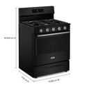 Maytag® Cuisinière au gaz à convection avec friture et cuisson à air sans préchauffage - 30 po - 5 pi cu MFGS6030RB