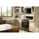 Whirlpool® Cuisinière au gaz intelligente de 30 pouces avec technologie de cuisson à air, auto-nettoyage/netoyage à la vapeur, préchauffage rapide avec capacité de 5.3 pi cu WFGS7530RV