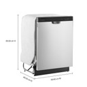 Lave-vaisselle Amana® avec intérieur noir de minuit ADFS2524RS