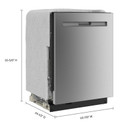 Maytag® Lave-vaisselle à commandes dissimulées avec cycle PowerBlast® et séchage intensif PowerDry de 24 po MDPS7024SZ