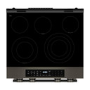 Kitchenaid® Cuisinière électrique coulissante avec deux éléments Even-Heat™ Hyper et modes de cuisson à convection - 5,3 pi cu YKSES530SBE
