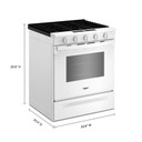 Whirlpool® Cuisinière au gaz avec technologie de cuisson à air - 30 po WSGS5030SW