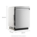 Kitchenaid® Lave-vaisselle à troisième panier avec Max Jets™ à 360° et système de séchage avancé ProDry™ - 44 dBA KDPS624SPS