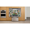 Kitchenaid® Réfrigérateur à portes françaises et profondeur de comptoir avec distributeur intérieur - 24 pi cu et 26 po KRFC236SPS