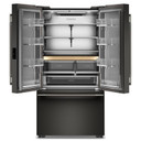 Kitchenaid® Réfrigérateur à portes françaises et profondeur de comptoir avec distributeur intérieur - 24 pi cu et 26 po KRFC236SBE