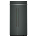 Kitchenaid® Réfrigérateur côte à côte encastré avec intérieur platine - 42 po - 25.5 pi cu KBSN742SJP