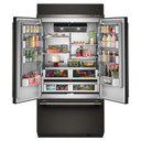 Kitchenaid® Réfrigérateur à portes françaises et congélateur inférieur avec intérieur platine - 42 po - 24.2 pi cu KBFN542SBE