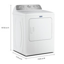 Maytag® Sécheuse électrique avec option Extra Power et cycle d’assainissement avec Oxi et option Animal Pet Pro - 7 pi cu YMED5605RW
