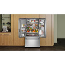 Kitchenaid® Réfrigérateur à portes françaises avec distributeur d’eau et de glaçons extérieur - 30 pi cu KRFF436SPS