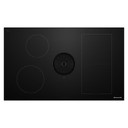 Kitchenaid® Table de cuisson à induction avec évacuation descendante et très grande zone de liaison Even-Heat™ - 36 po KCID936SBL