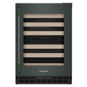 Kitchenaid® Cellier sous le comptoir avec porte-bouteilles à devant en bois à pleine extension - 24 po KUWR524SJP