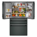 Kitchenaid® Réfrigérateur à portes françaises avec distributeur d’eau et de glaçons extérieur et tiroir réfrigéré pleine largeur FreshChill™ - 29 pi cu KRMF436SJP