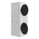 Whirlpool® Tour de lavage compacte certifiée ENERGY STAR® à pompe de chaleur de 24 po avec laveuse de 3,2 pi cu C.E.I. et sécheuse électrique de 4,3 pi cu YWFH5424SW
