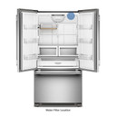 Kitchenaid® Réfrigérateur à portes françaises, profondeur de comptoir et distributeur intérieur de 22 pi cu - 36 po KRFC136TPS