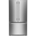 Kitchenaid® Réfrigérateur à portes françaises, profondeur standard et distributeur intérieur de 25 pi cu - 36 po KRFF136SPS