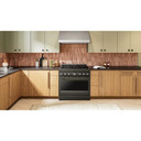 Cuisinière au gaz de style commercial à 6 brûleurs avec mode de friture à air sans préchauffage KitchenAid® de 36 po KFGS936SBE
